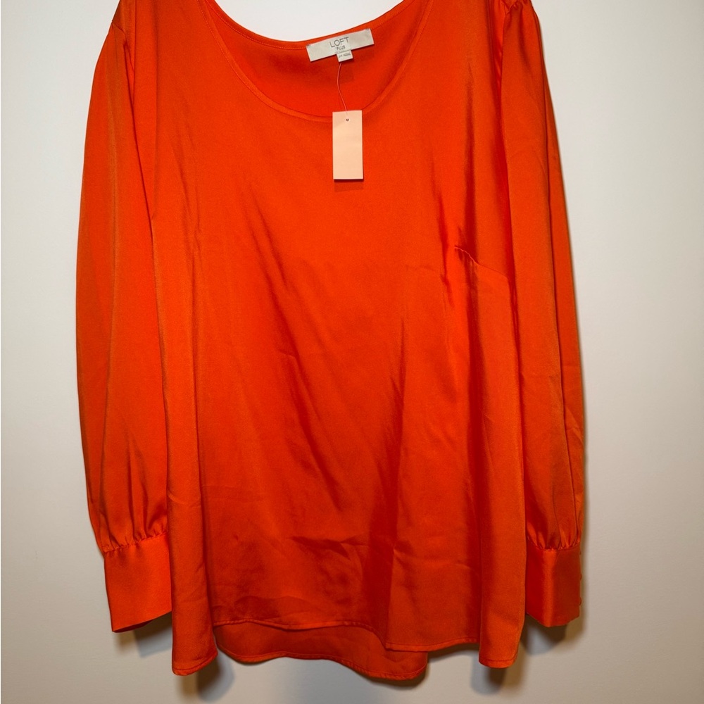 LOFT PLUS Orange Women's Blouse